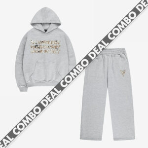 MONEY CALLING FLATLOCK HOODIE + JOGGER GREY MELANGE