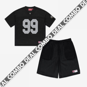 TOUCHDOWN MESH JERSEY BLACK + REVERSIBLE TOUCHDOWN MESH SHORTS