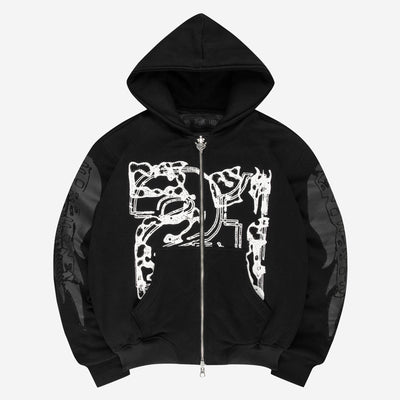 REVERSIBLE BOMBER JACKET BLACK REVERSIBLE BOMBER JACKET BLACK