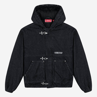 UTILITY DENIM JACKET BLACK IRON UTILITY DENIM JACKET BLACK IRON