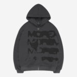RADIANT CASH ZIP DARK GREY