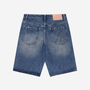 STUDDED JORTS WASHED BLUE