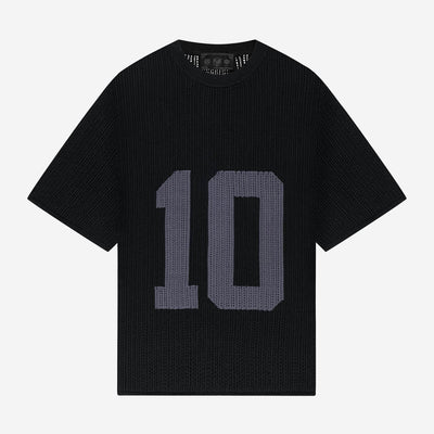 KNIT TEE JERSEY BLACK KNIT TEE JERSEY BLACK