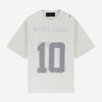 KNIT TEE JERSEY WHITE KNIT TEE JERSEY WHITE